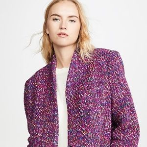 Veronica Beard Purple Crispin Coat NWOT 0 XS